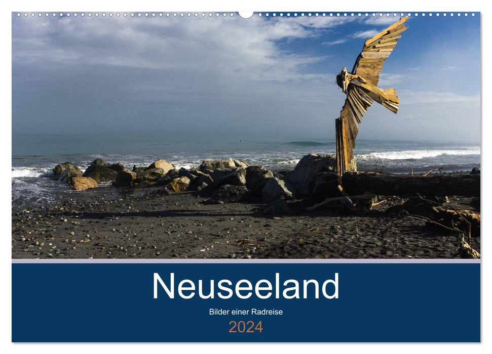 New Zealand 2024 - Pictures of a cycling trip (CALVENDO wall calendar 2024) 