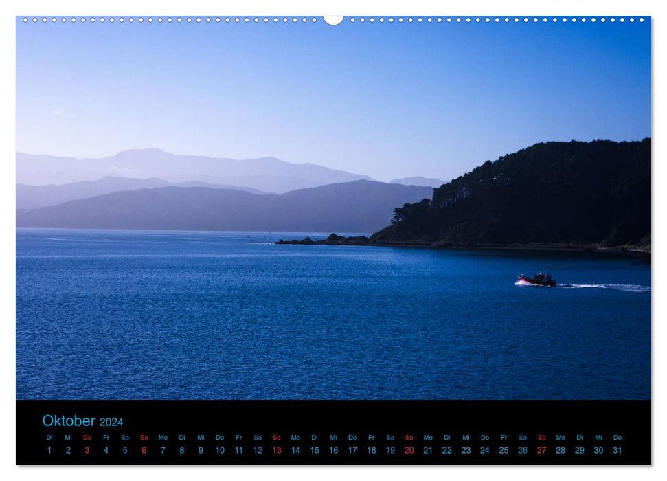 New Zealand 2024 - Pictures of a cycling trip (CALVENDO wall calendar 2024) 