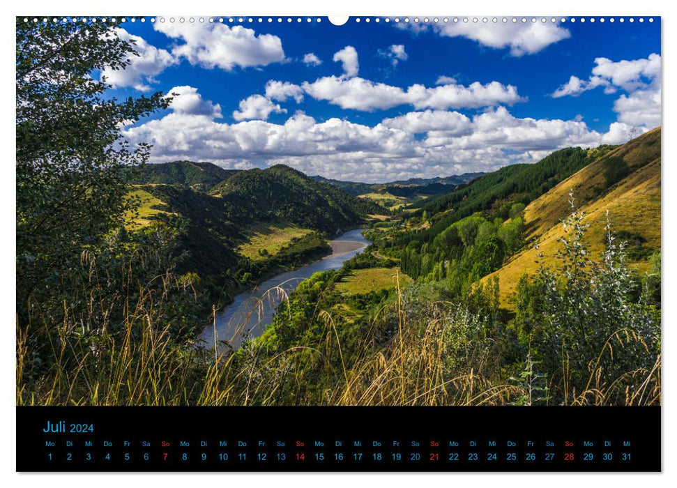 New Zealand 2024 - Pictures of a cycling trip (CALVENDO wall calendar 2024) 