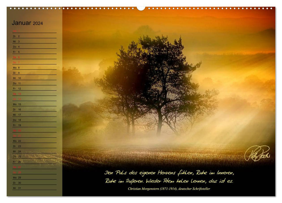 Moments of sunshine and wisdom of life / birthday calendar (CALVENDO Premium Wall Calendar 2024) 