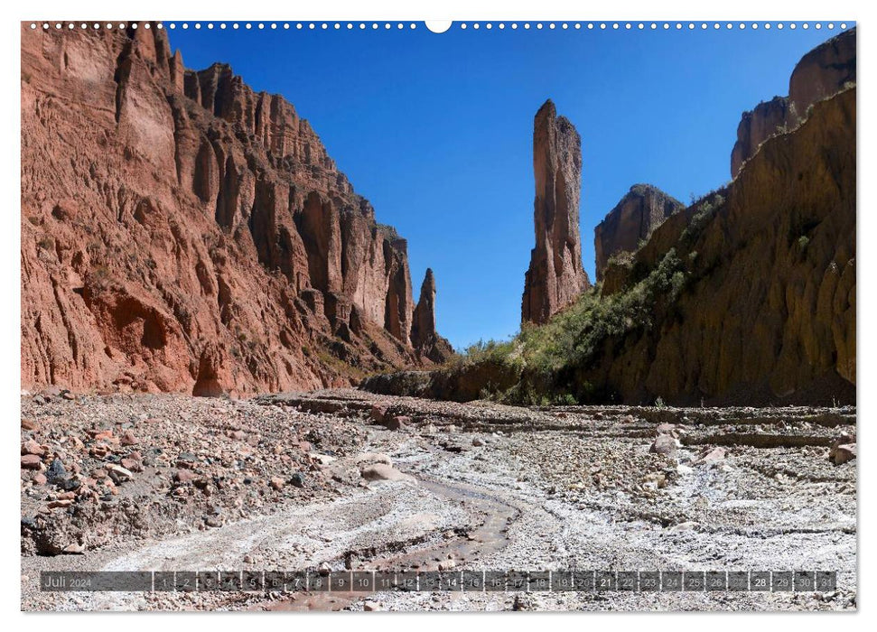 Peru &amp; Bolivia - The Landscape (CALVENDO Premium Wall Calendar 2024) 