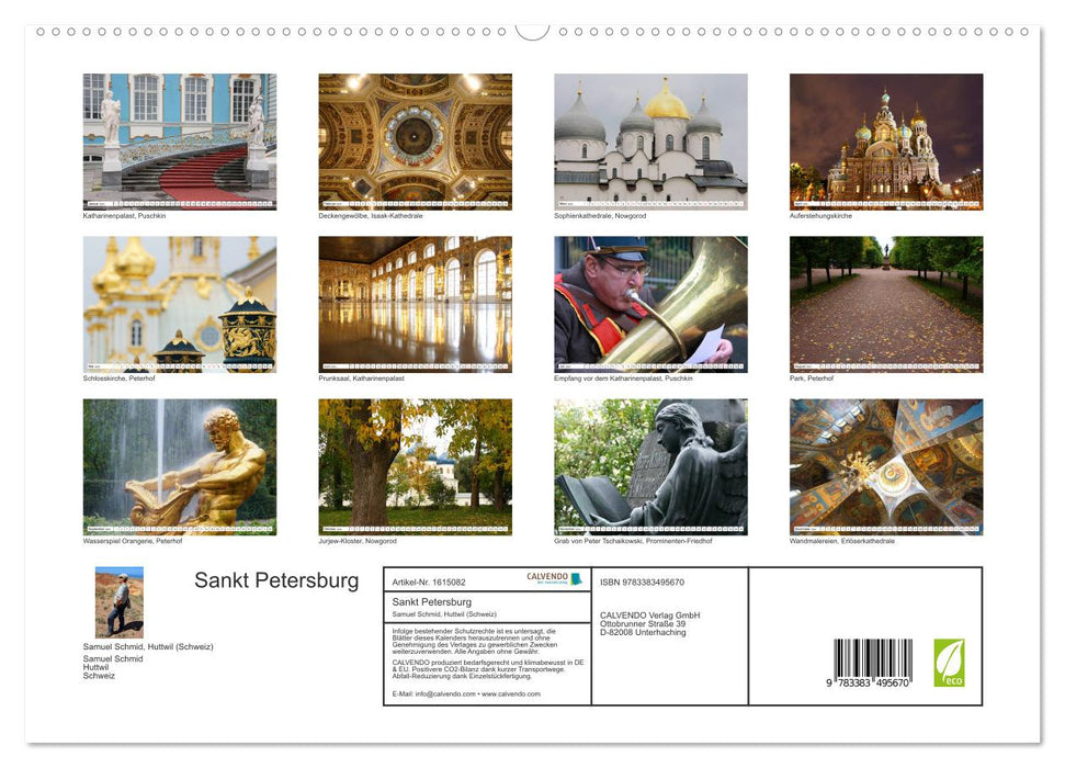 Sankt Petersburg (CALVENDO Premium Wandkalender 2024)