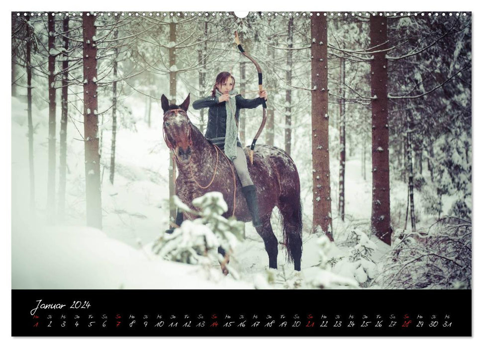 Horse &amp; Rider - Impressions (CALVENDO Wall Calendar 2024) 