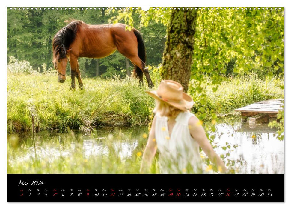 Cheval &amp; Cavalier - Impressions (Calendrier mural CALVENDO 2024) 