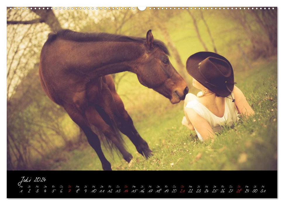 Horse &amp; Rider - Impressions (CALVENDO Wall Calendar 2024) 