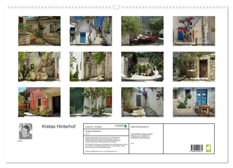 Kretas Hinterhof (CALVENDO Wandkalender 2024)