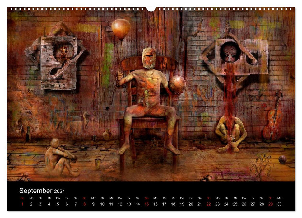 Surréalisme moderne (Calvendo Premium Wall Calendar 2024) 
