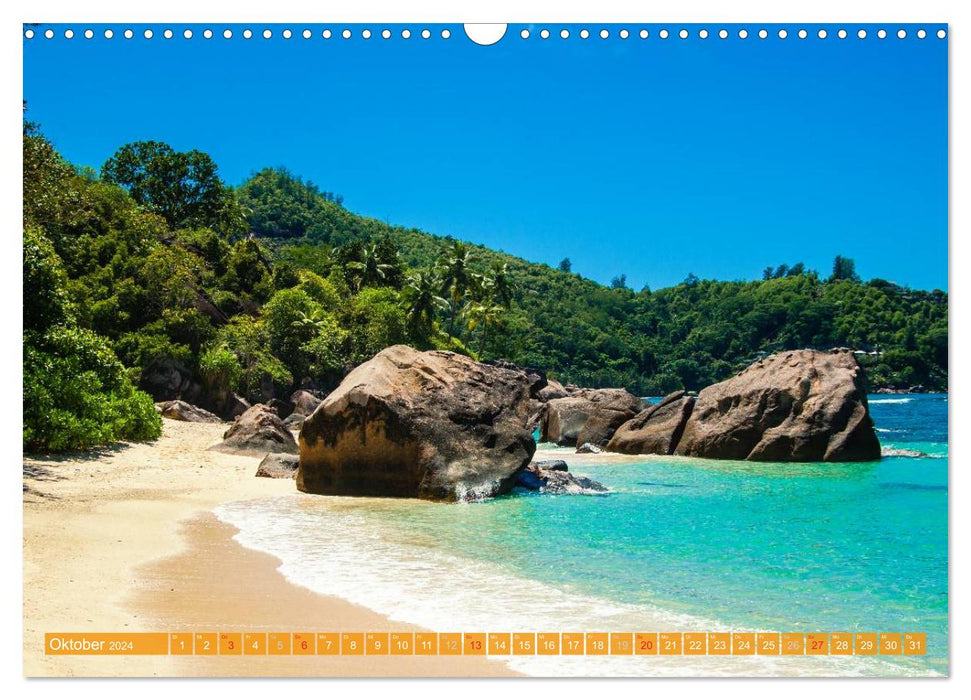 Seychelles - The most beautiful beaches (CALVENDO wall calendar 2024) 