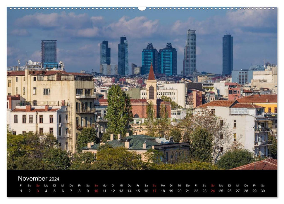 En déplacement à Istanbul (Calvendo Premium Wall Calendar 2024) 