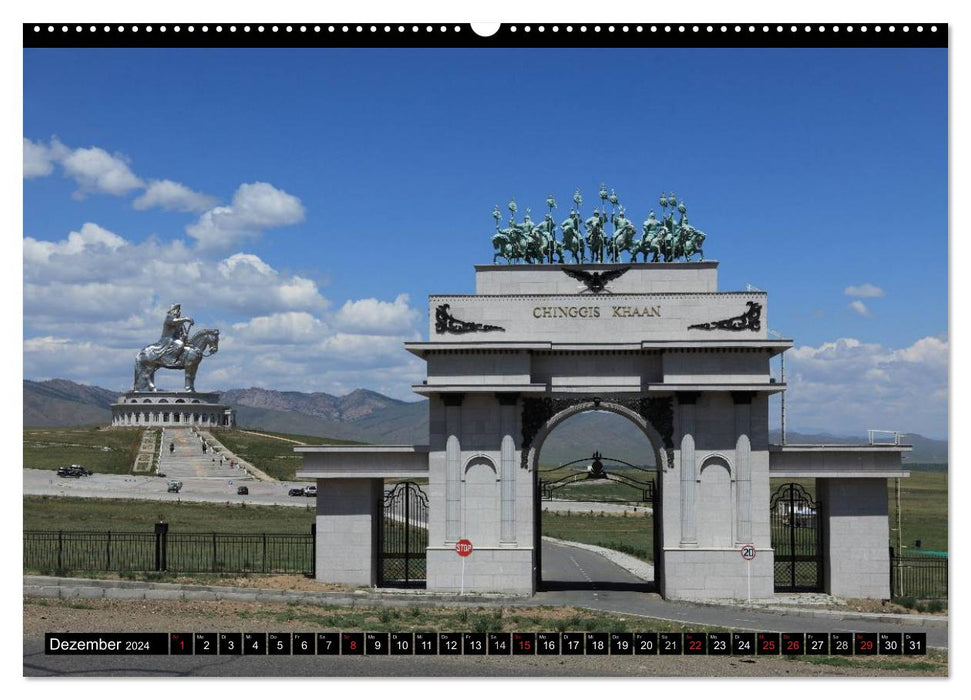 Mongolia, the country of Genghis Khan (CALVENDO Premium Wall Calendar 2024) 