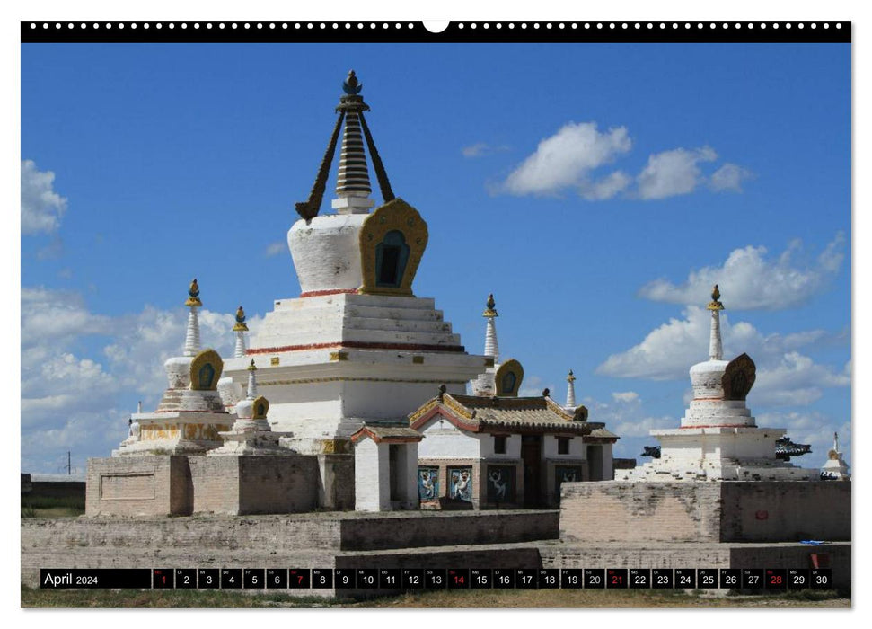 Die Mongolei das Land des Dschingis Khan (CALVENDO Premium Wandkalender 2024)