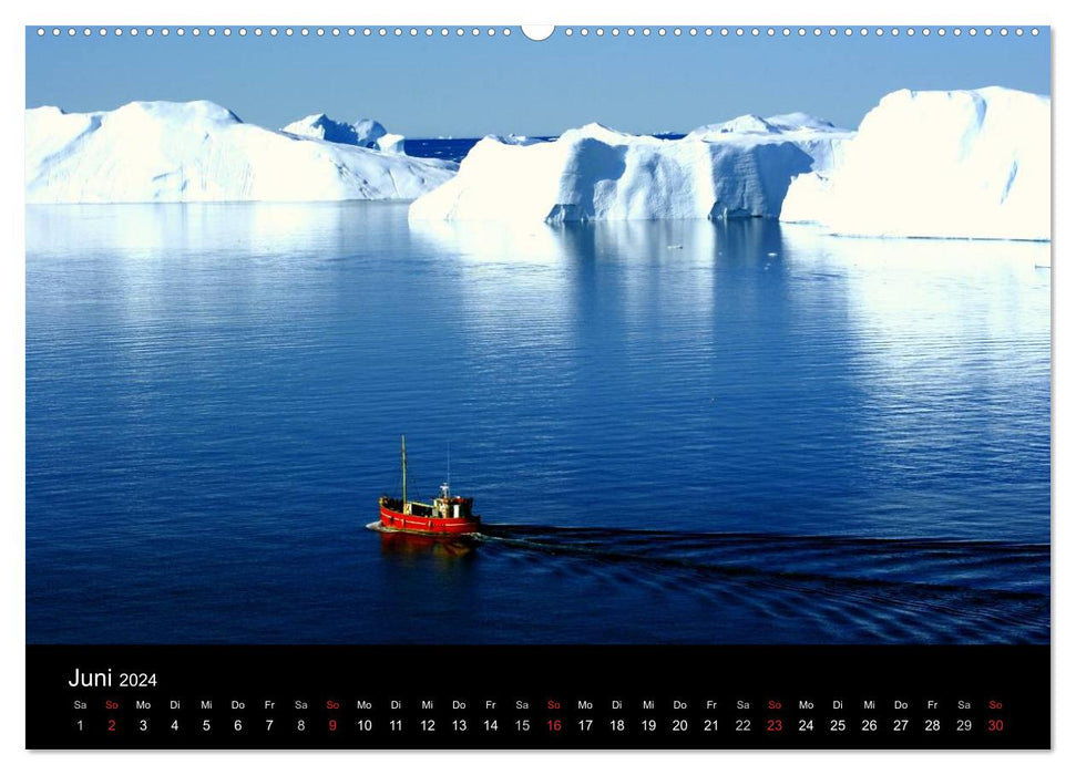 Les icebergs à leur plus beau 2024 (Calendrier mural CALVENDO Premium 2024) 