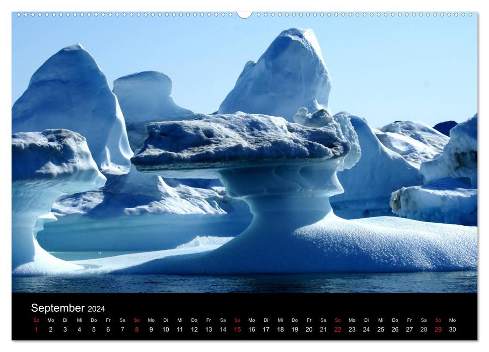 Icebergs at their most beautiful 2024 (CALVENDO Premium Wall Calendar 2024) 