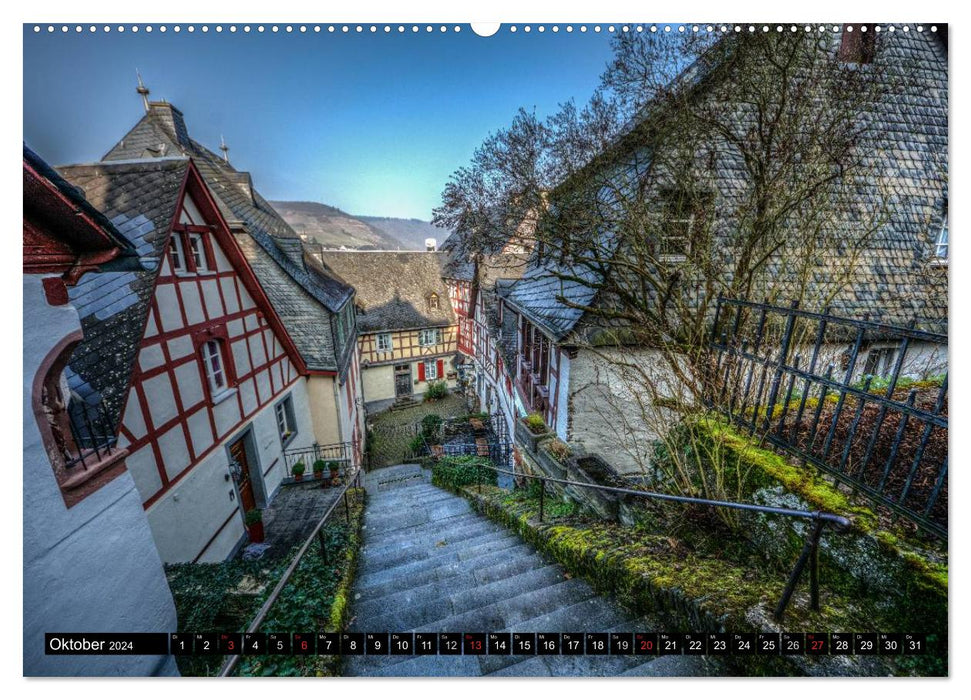 Mosel Impressionen Mystische Burgen und magische Orte (CALVENDO Premium Wandkalender 2024)