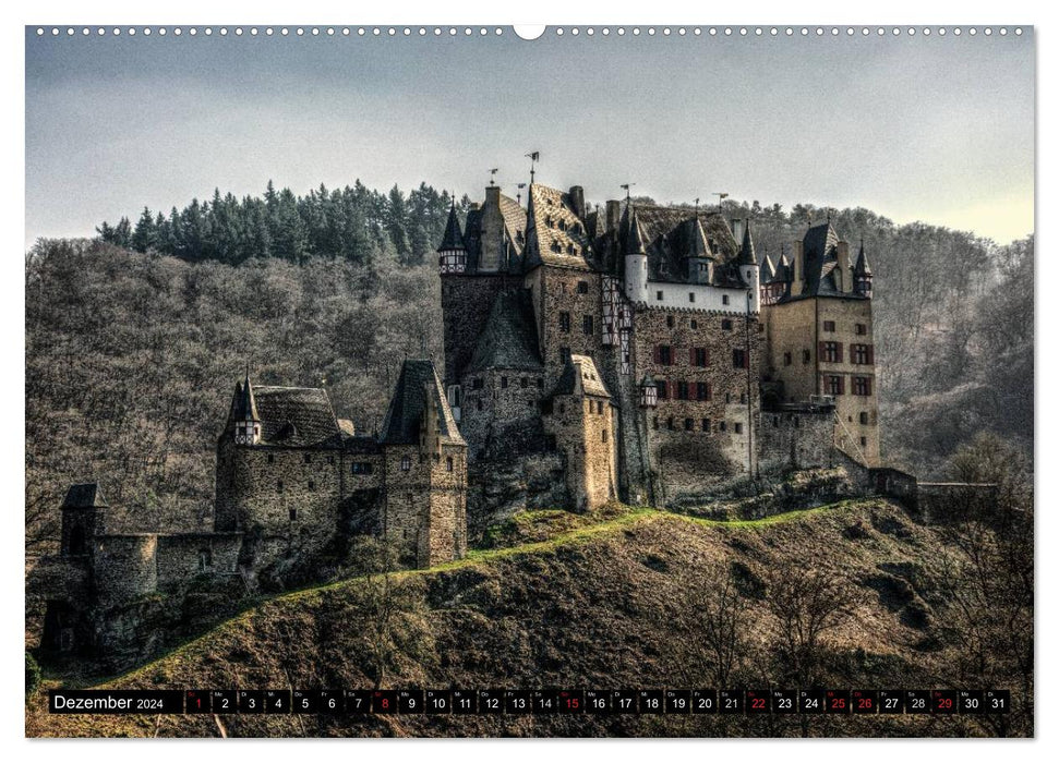 Mosel Impressionen Mystische Burgen und magische Orte (CALVENDO Premium Wandkalender 2024)