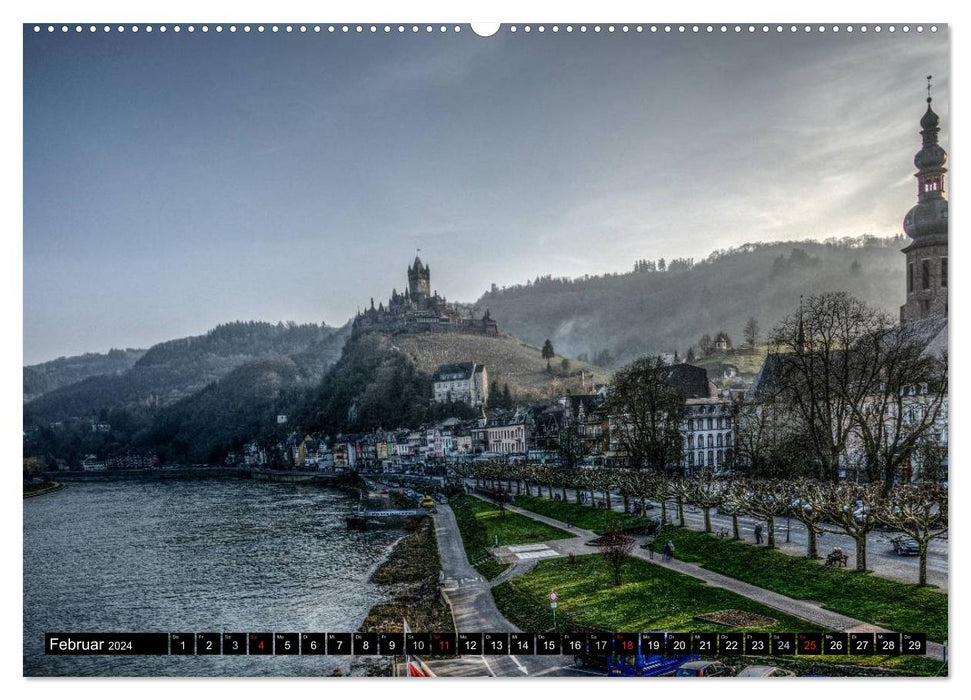 Mosel Impressions Mystical Castles and Magical Places (CALVENDO Premium Wall Calendar 2024) 