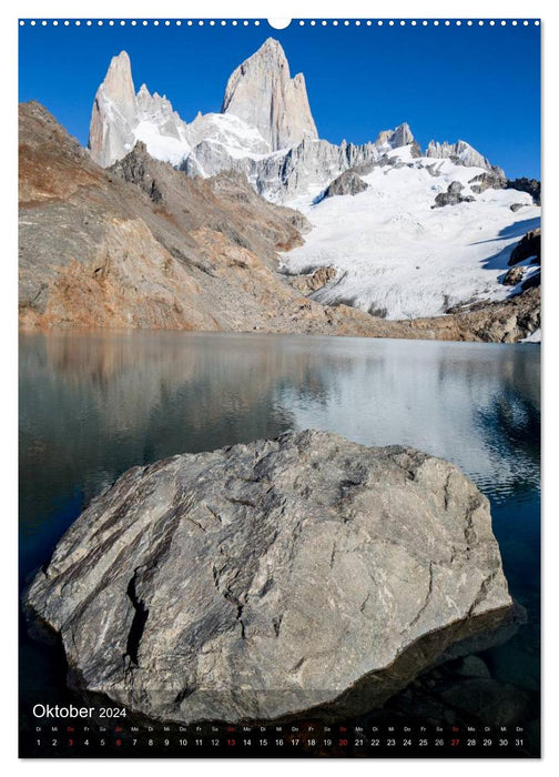 Majestic Mountains Cerro Fitzroy Patagonia (CALVENDO Premium Wall Calendar 2024) 