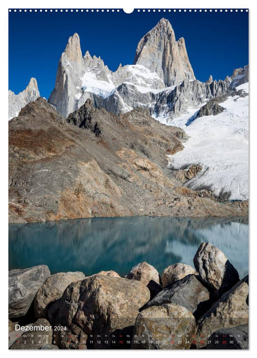 Majestätische Berge Cerro Fitzroy Patagonien (CALVENDO Premium Wandkalender 2024)