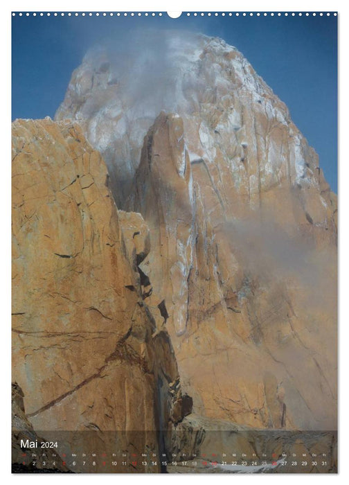 Majestätische Berge Cerro Fitzroy Patagonien (CALVENDO Premium Wandkalender 2024)