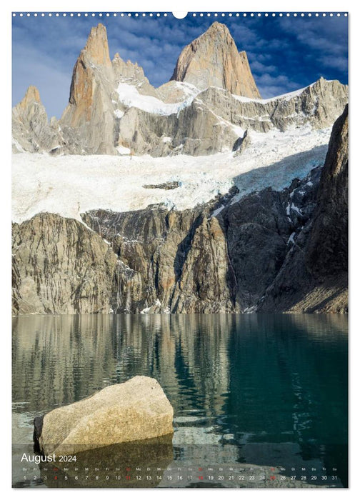 Majestic Mountains Cerro Fitzroy Patagonia (CALVENDO Premium Wall Calendar 2024) 