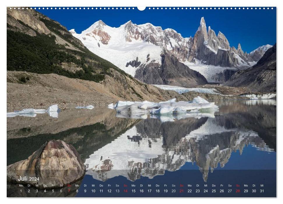 Majestic Mountains Cerro Torre Patagonia (CALVENDO Premium Wall Calendar 2024) 