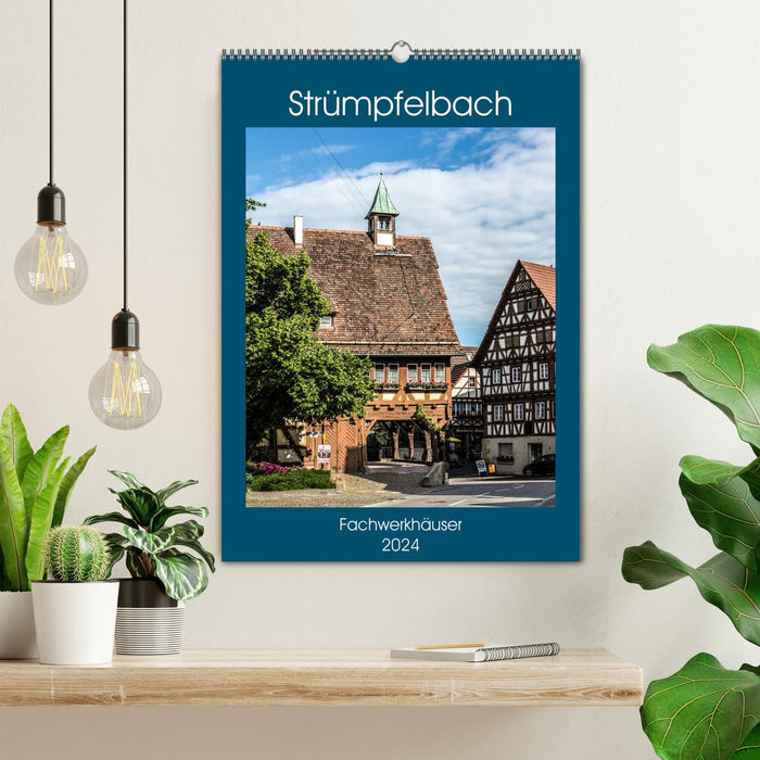 Strrumpfelbach - maisons à colombages (calendrier mural CALVENDO 2024) 