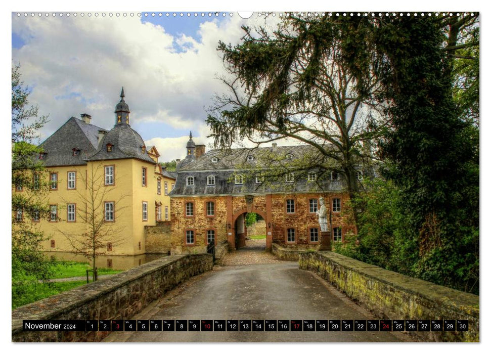 Burgen und Schlösser der Eifel (CALVENDO Wandkalender 2024)