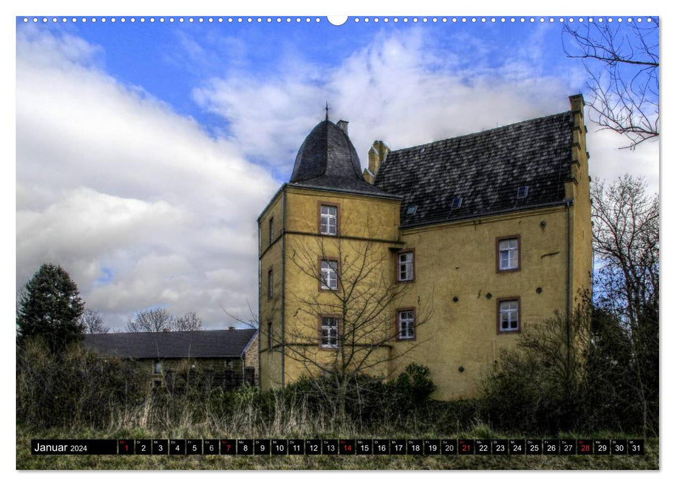 Burgen und Schlösser der Eifel (CALVENDO Wandkalender 2024)