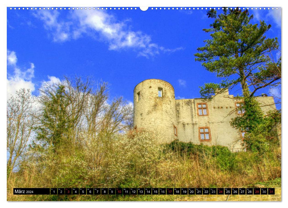 Burgen und Schlösser der Eifel (CALVENDO Wandkalender 2024)