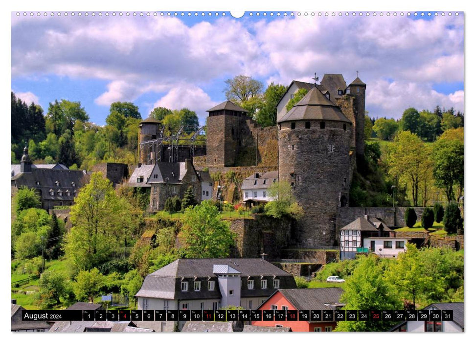 Burgen und Schlösser der Eifel (CALVENDO Wandkalender 2024)