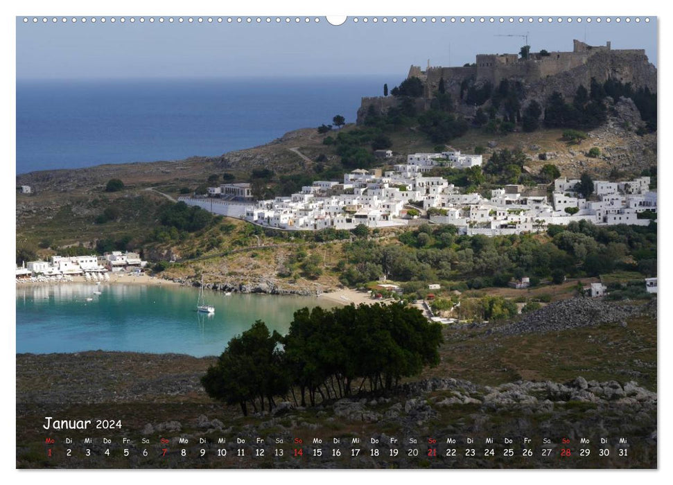 Dream island of Rhodes (CALVENDO wall calendar 2024) 