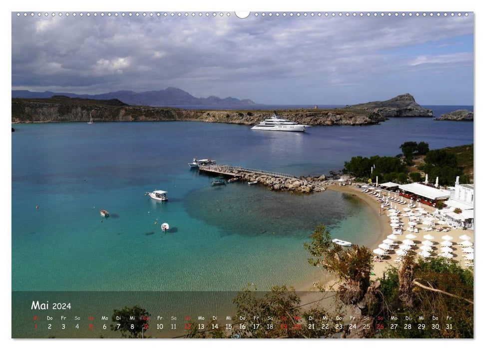 Dream island of Rhodes (CALVENDO wall calendar 2024) 