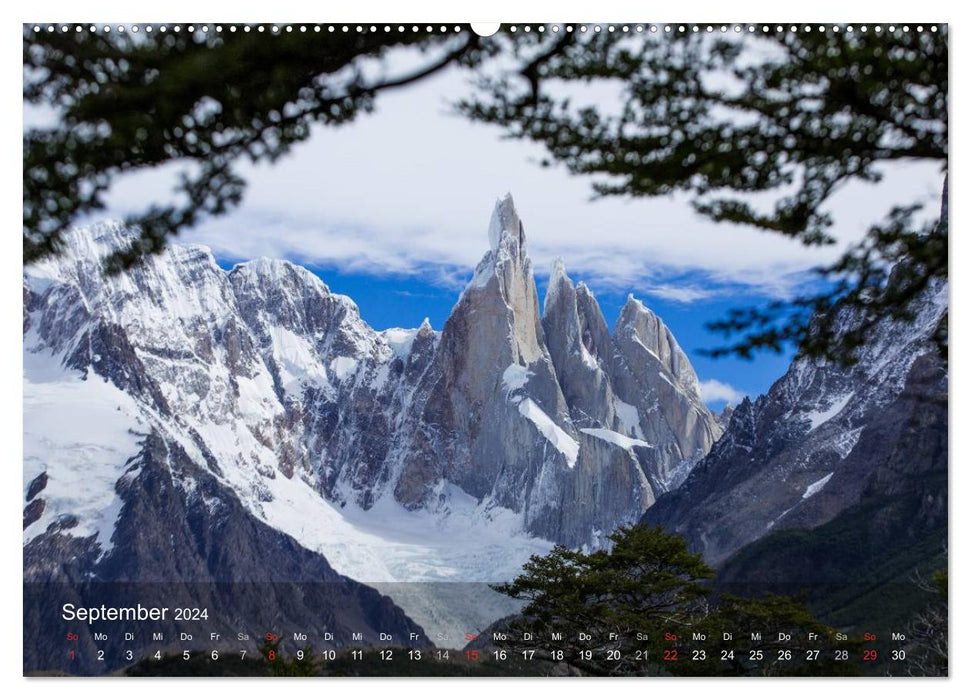 Majestic mountain worlds Cerro Torre &amp; Fitzroy Patagonia (CALVENDO Premium Wall Calendar 2024) 