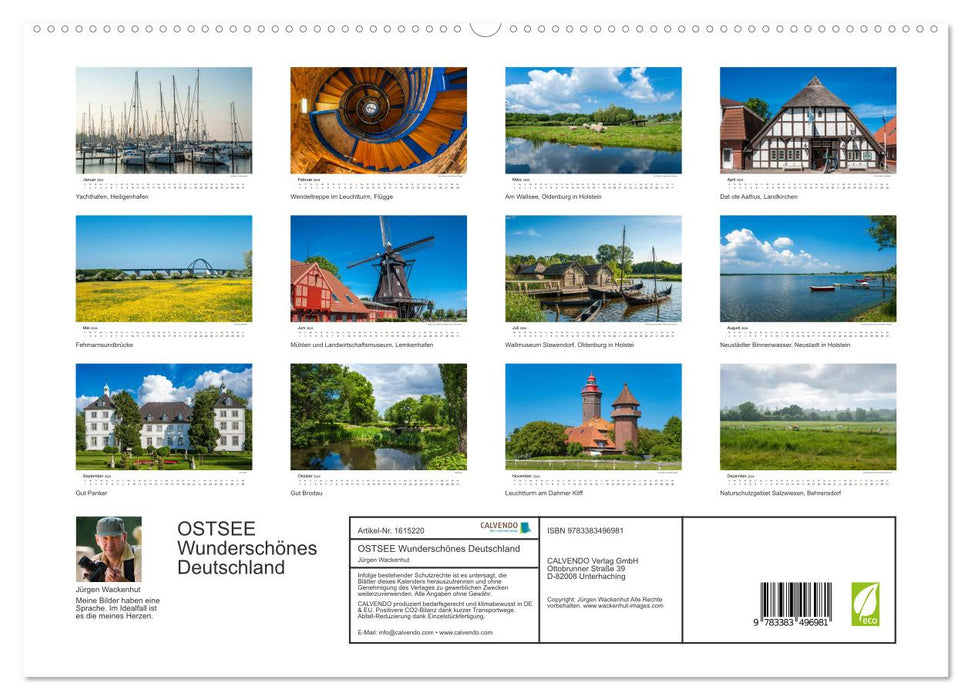 BALTIC SEA Beautiful Germany (CALVENDO Premium Wall Calendar 2024) 