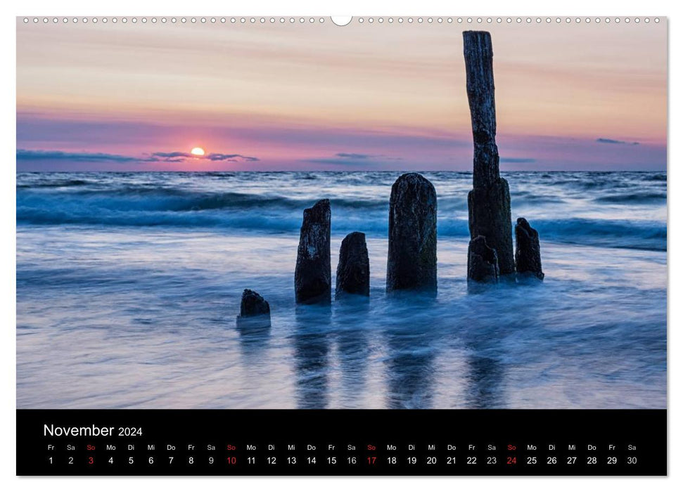 On the road on the coast of the Baltic Sea (CALVENDO Premium Wall Calendar 2024) 