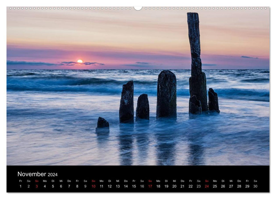 Unterwegs an der Küste der Ostsee (CALVENDO Premium Wandkalender 2024)