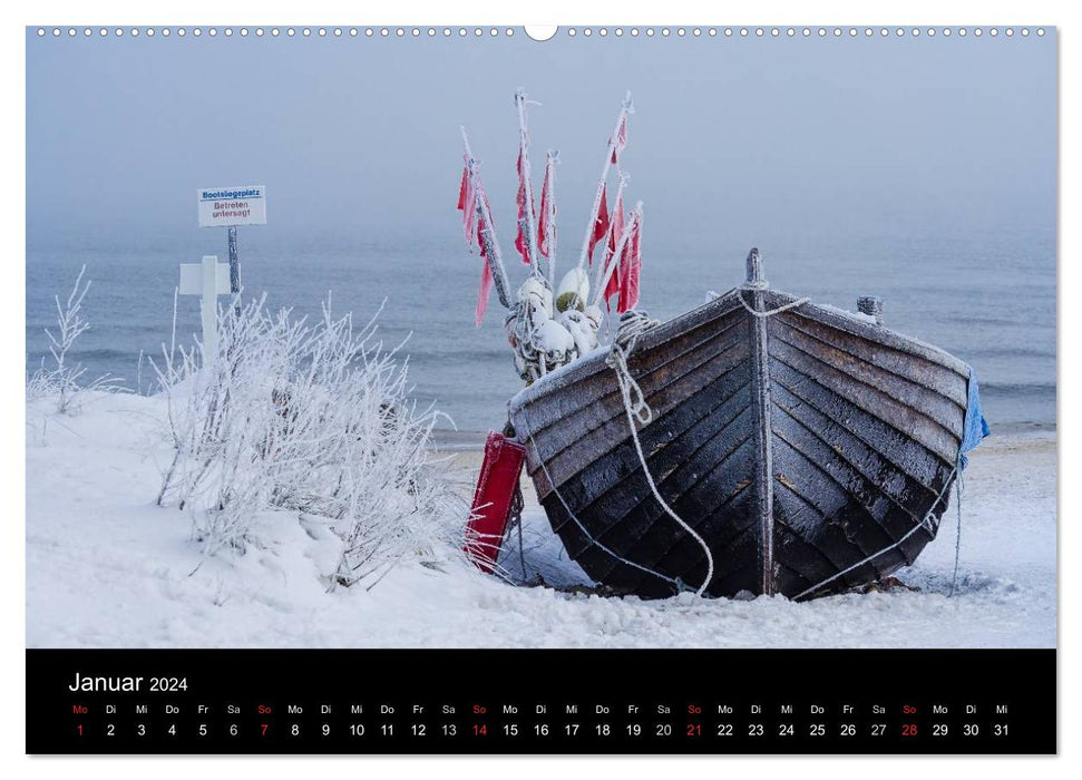 On the road on the coast of the Baltic Sea (CALVENDO Premium Wall Calendar 2024) 