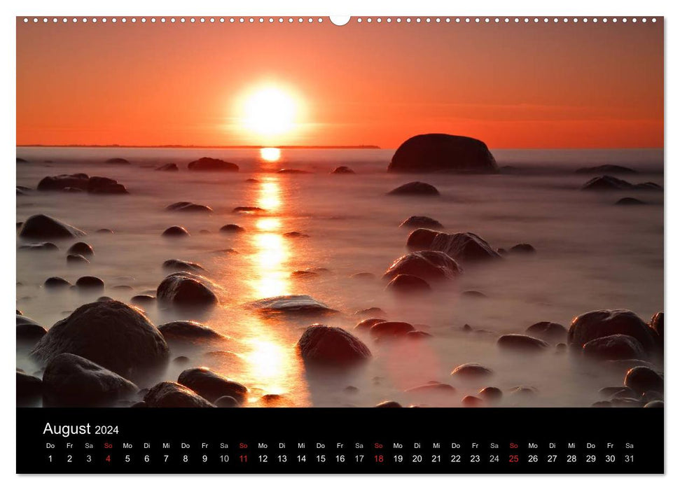 On the road on the coast of the Baltic Sea (CALVENDO Premium Wall Calendar 2024) 