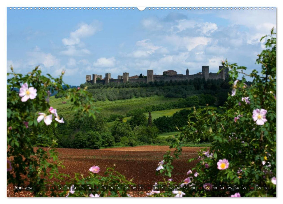 TUSCANY In the land of cypresses (CALVENDO Premium Wall Calendar 2024) 