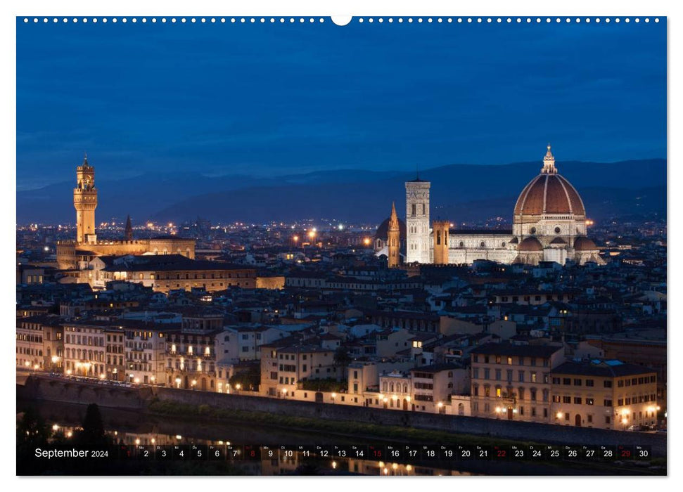 TUSCANY In the land of cypresses (CALVENDO Premium Wall Calendar 2024) 