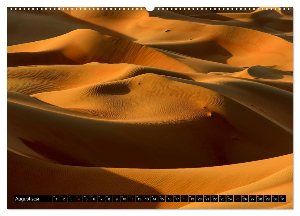 Rub al Khali - the largest sand desert on earth (CALVENDO Premium Wall Calendar 2024) 