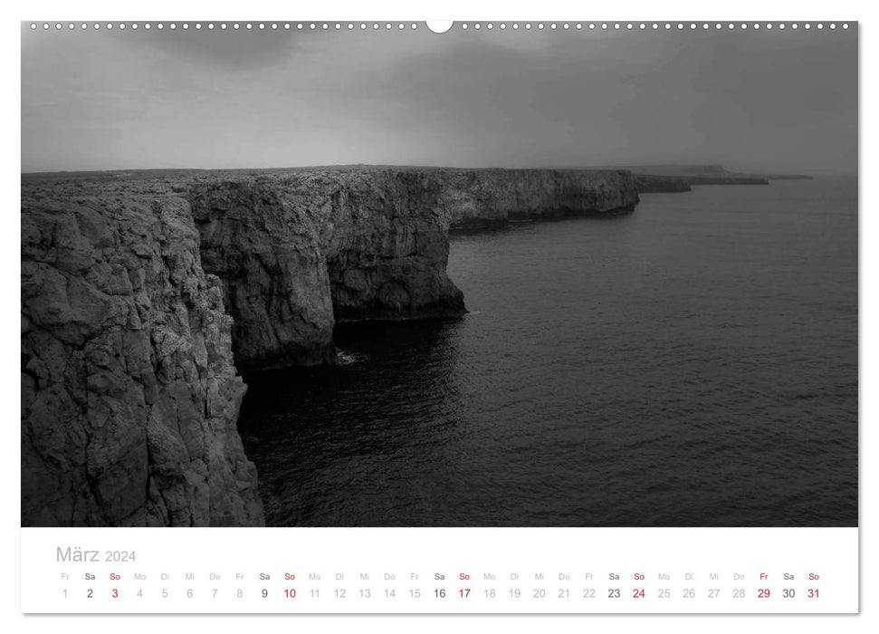 Dunkle Brandungen - Nordsee und Mittelmeer Landschaftsfotografien von Niko Korte (CALVENDO Wandkalender 2024)