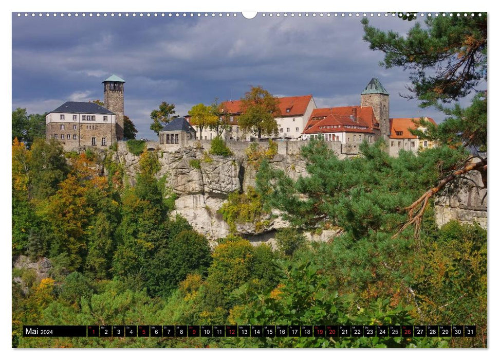 Montagnes de grès de l'Elbe (Calvendo Premium Calendrier mural 2024) 