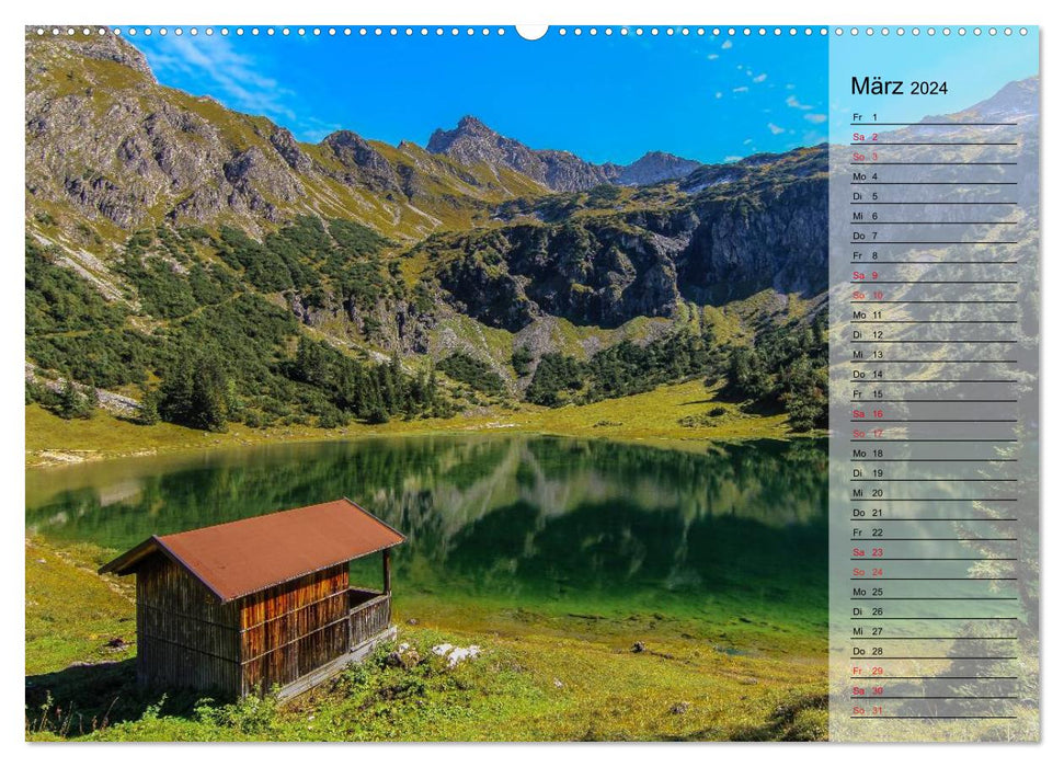 The Oberstdorfer Allgäu (CALVENDO Premium Wall Calendar 2024) 