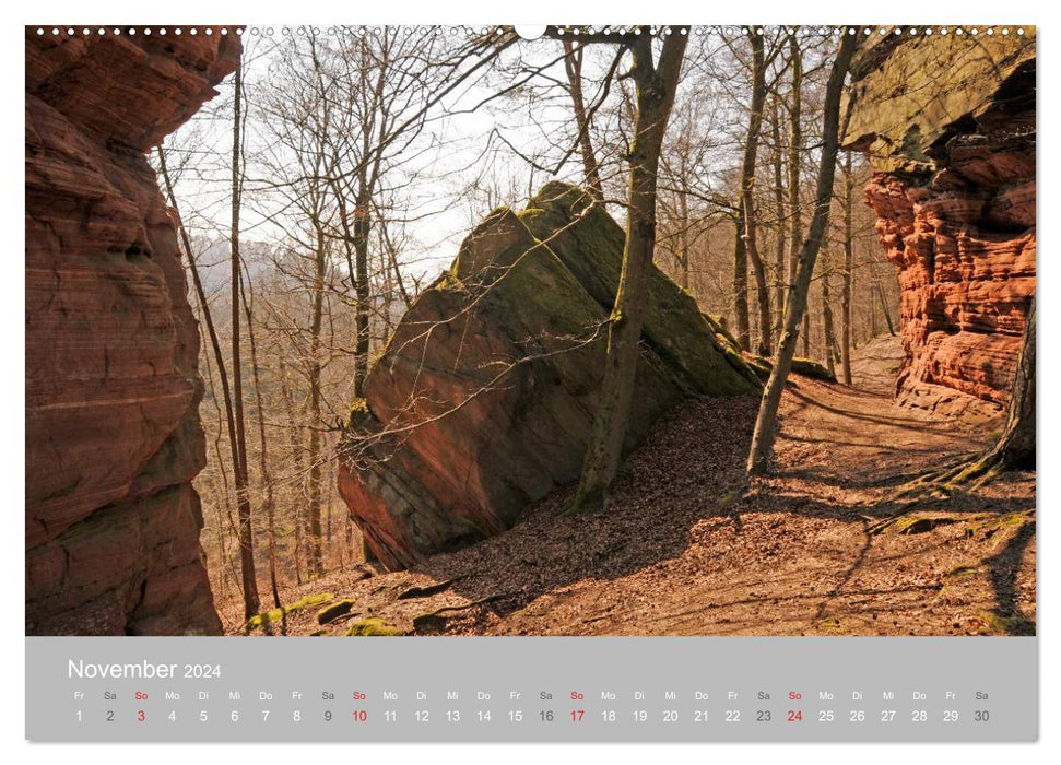 Rocks in the Palatinate Forest (CALVENDO Premium Wall Calendar 2024) 