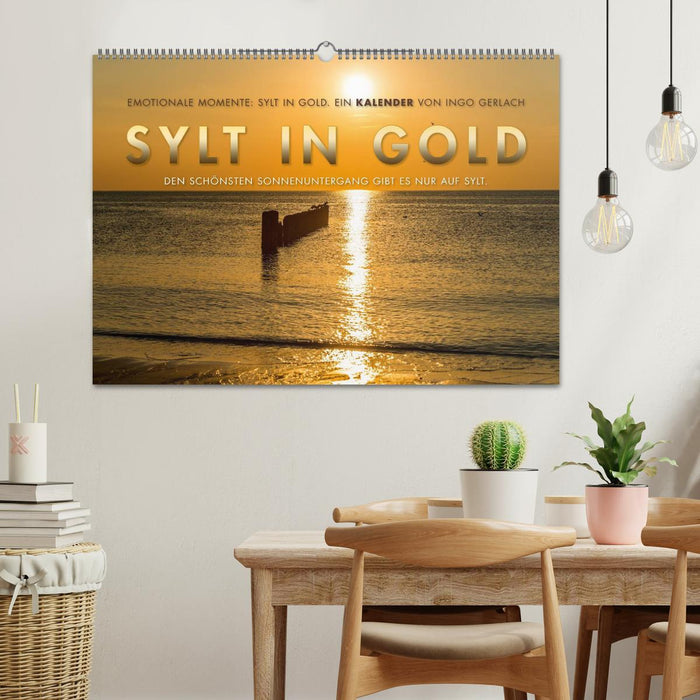 Emotionale Momente: Sylt in Gold. (CALVENDO Wandkalender 2024)