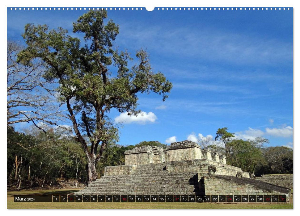 Von Mayas und Azteken - Mexiko, Guatemala und Honduras (CALVENDO Premium Wandkalender 2024)