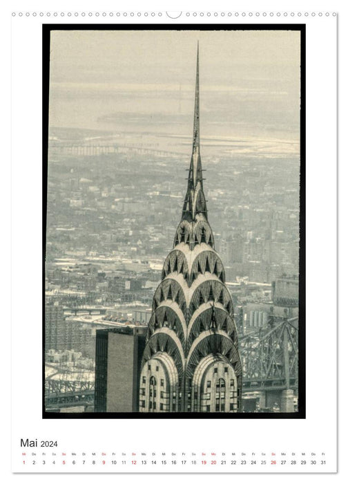 NEW YORK CITY – Vues vintage (Calvendo Premium Calendrier mural 2024) 