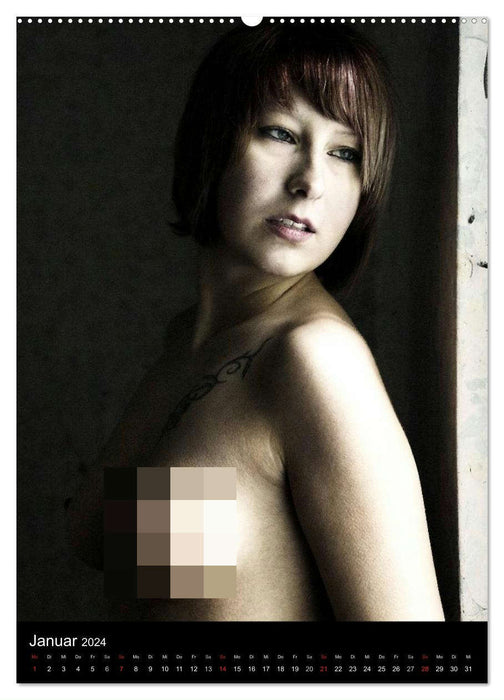 Naked in the Dark / 2024 (CALVENDO Wall Calendar 2024) 