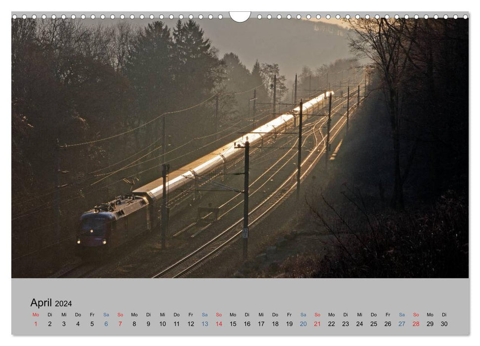 Stimmungsvolle Eisenbahn – Bahnimpressionen aus Österreich (CALVENDO Wandkalender 2024)